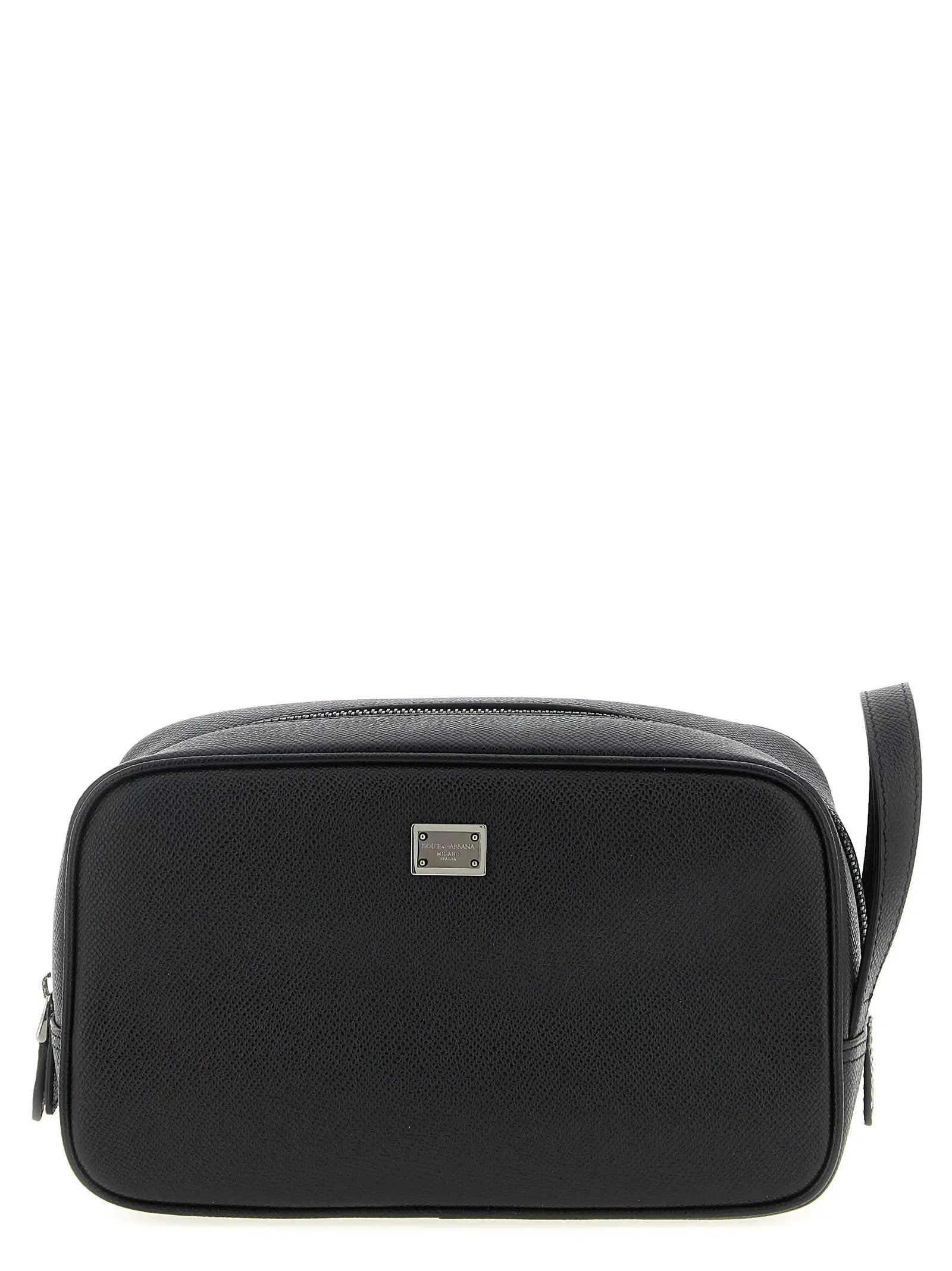 Dolce & Gabbana Black Calfskin Leather Wallet