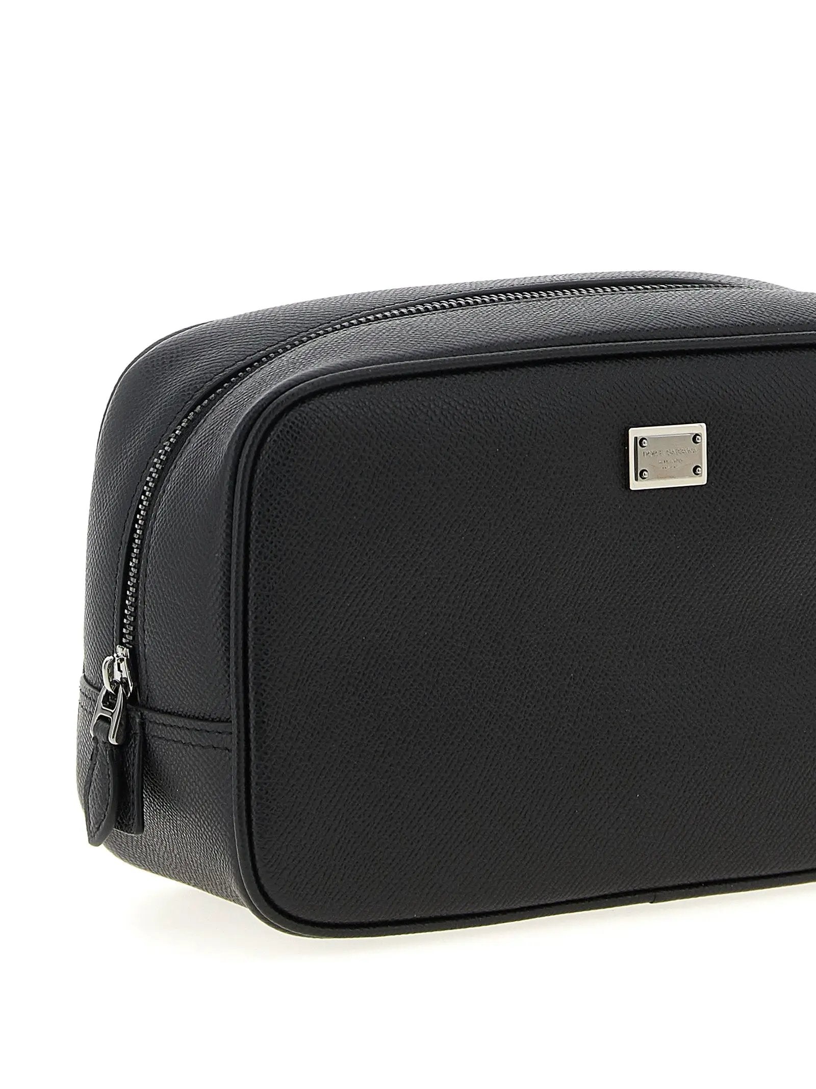 Dolce & Gabbana Black Calfskin Leather Wallet