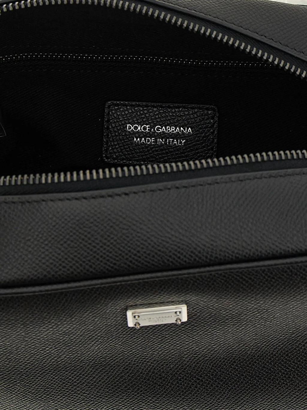 Dolce & Gabbana Black Calfskin Leather Wallet