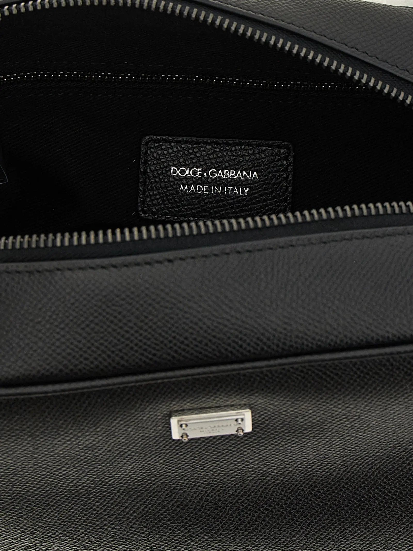 Dolce & Gabbana Black Calfskin Leather Wallet