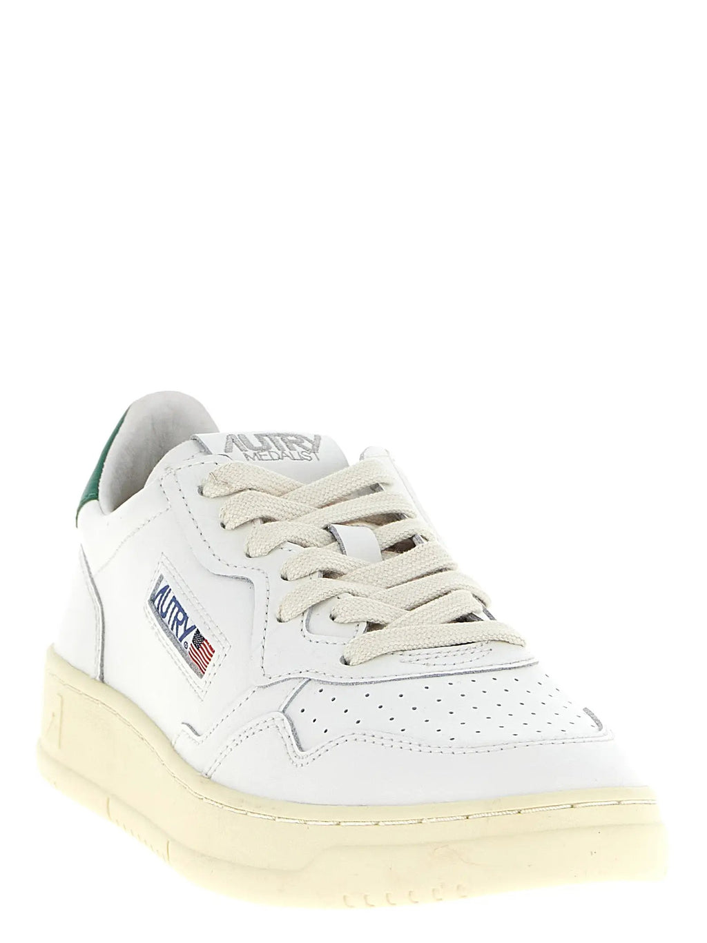 Autry Bicolor Goatskin Low Top Sneakers