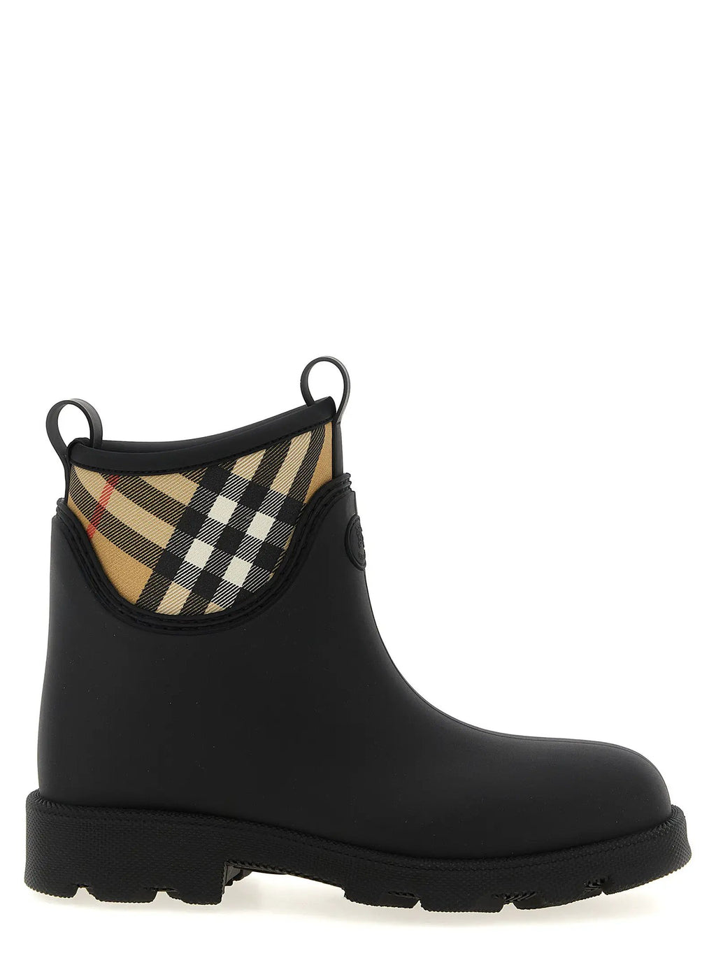 Bottines Burberry en caoutchouc noir