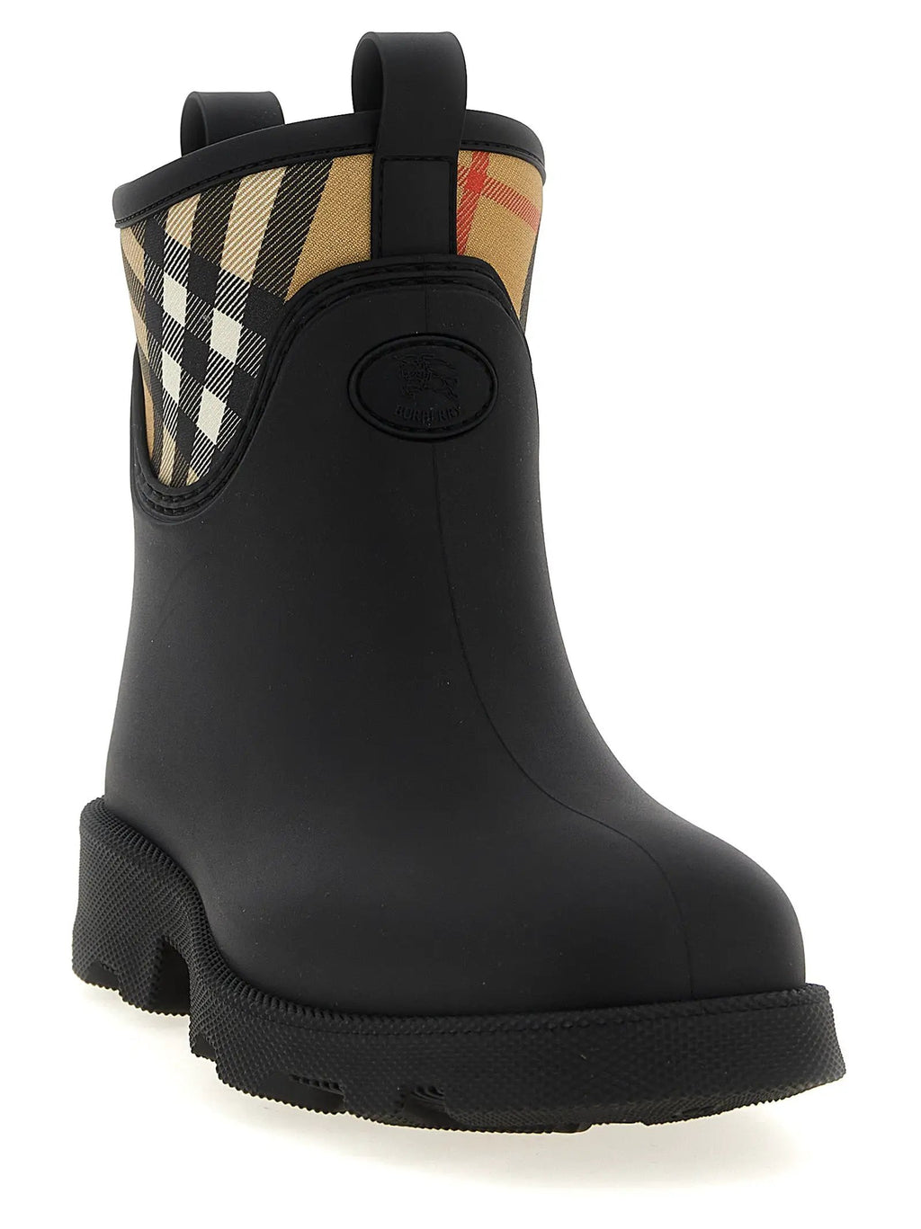 Bottines Burberry en caoutchouc noir