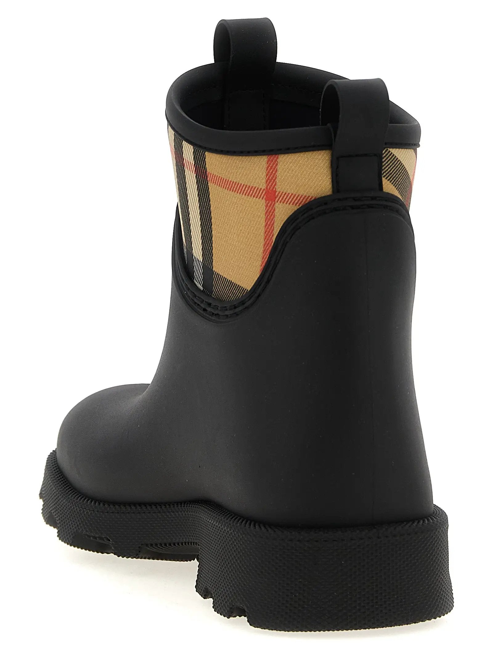 Bottines Burberry en caoutchouc noir