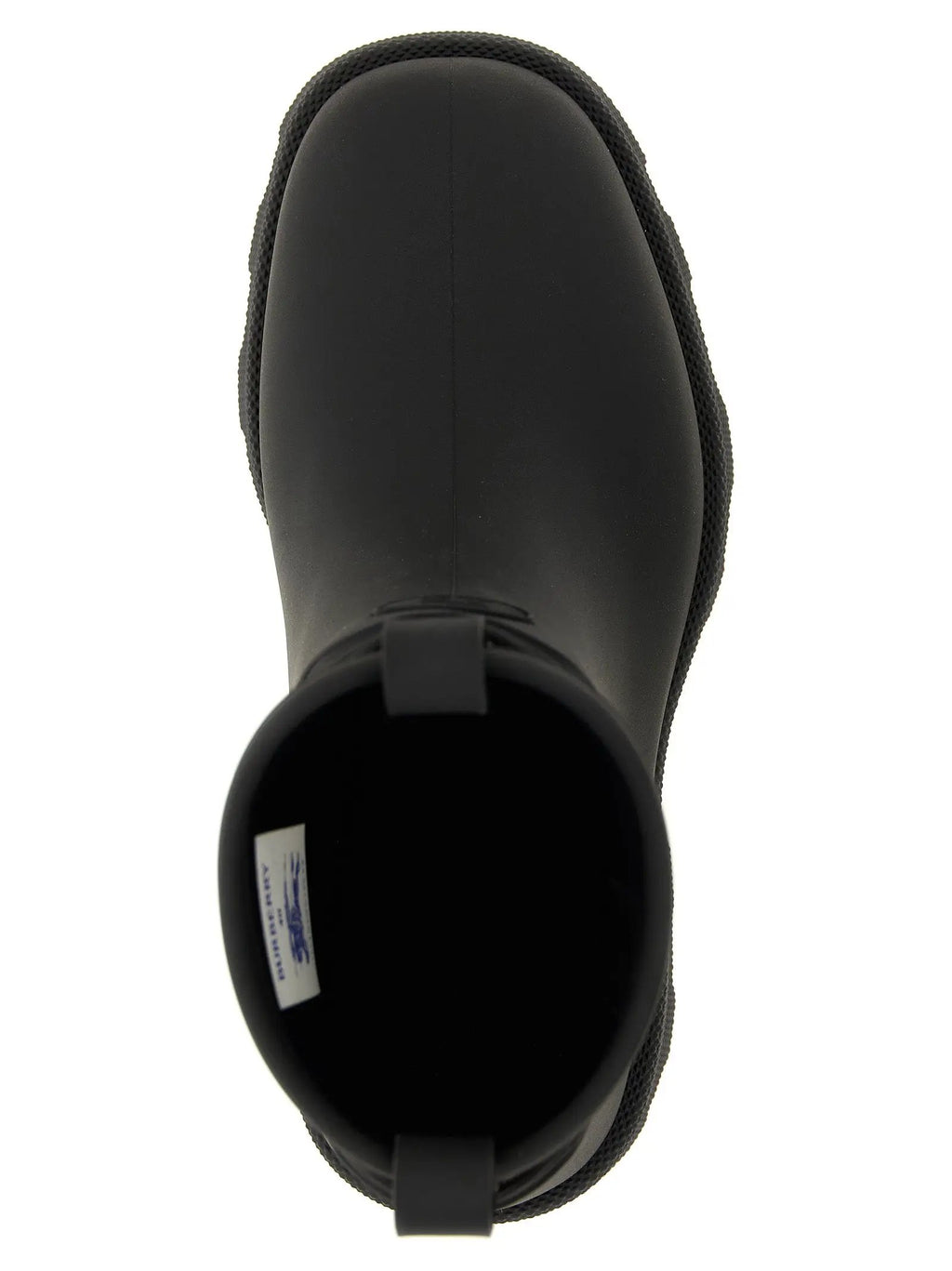 Bottines Burberry en caoutchouc noir