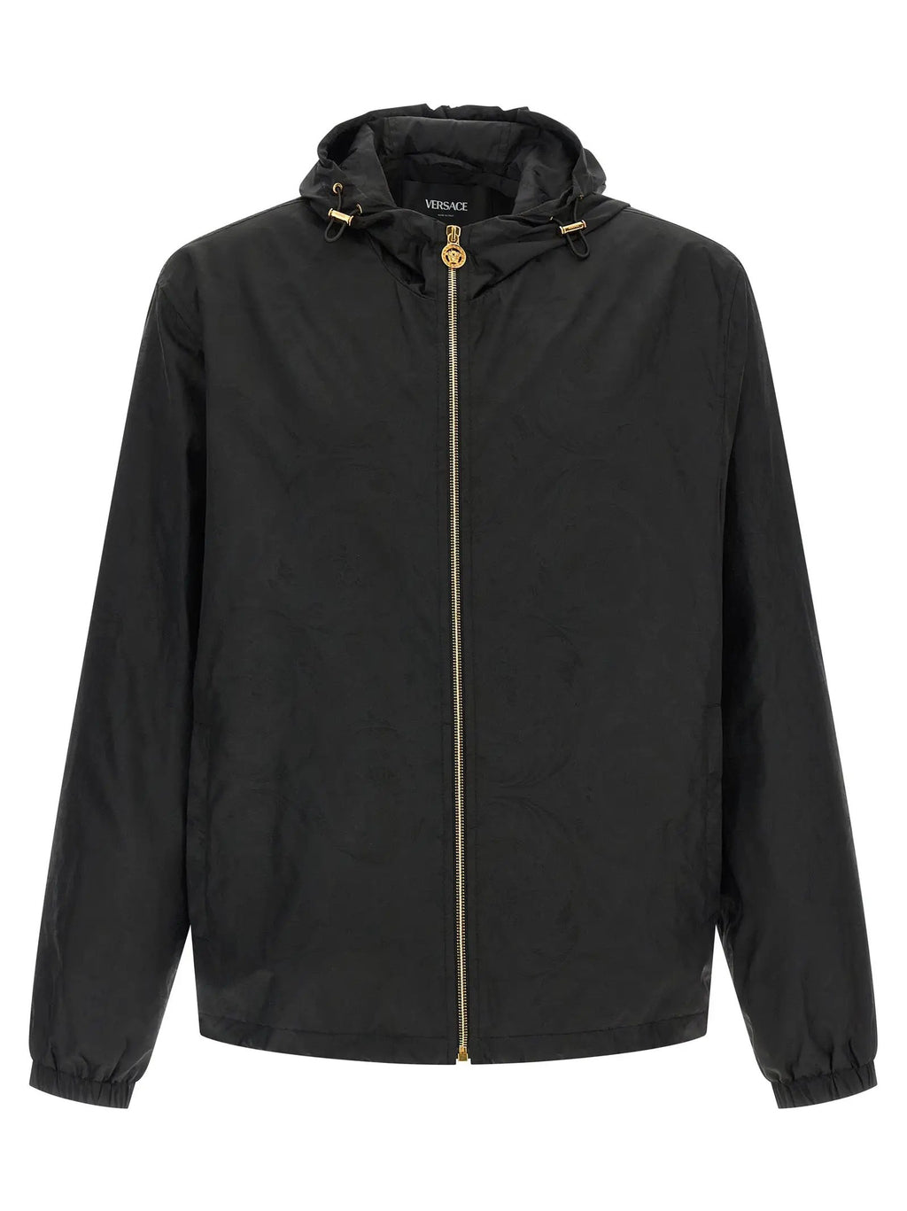Versace Black Nylon Shell Jacket