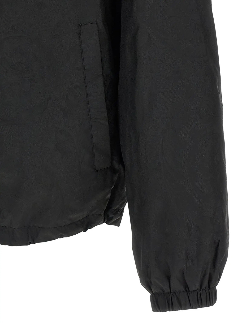 Versace Black Nylon Shell Jacket