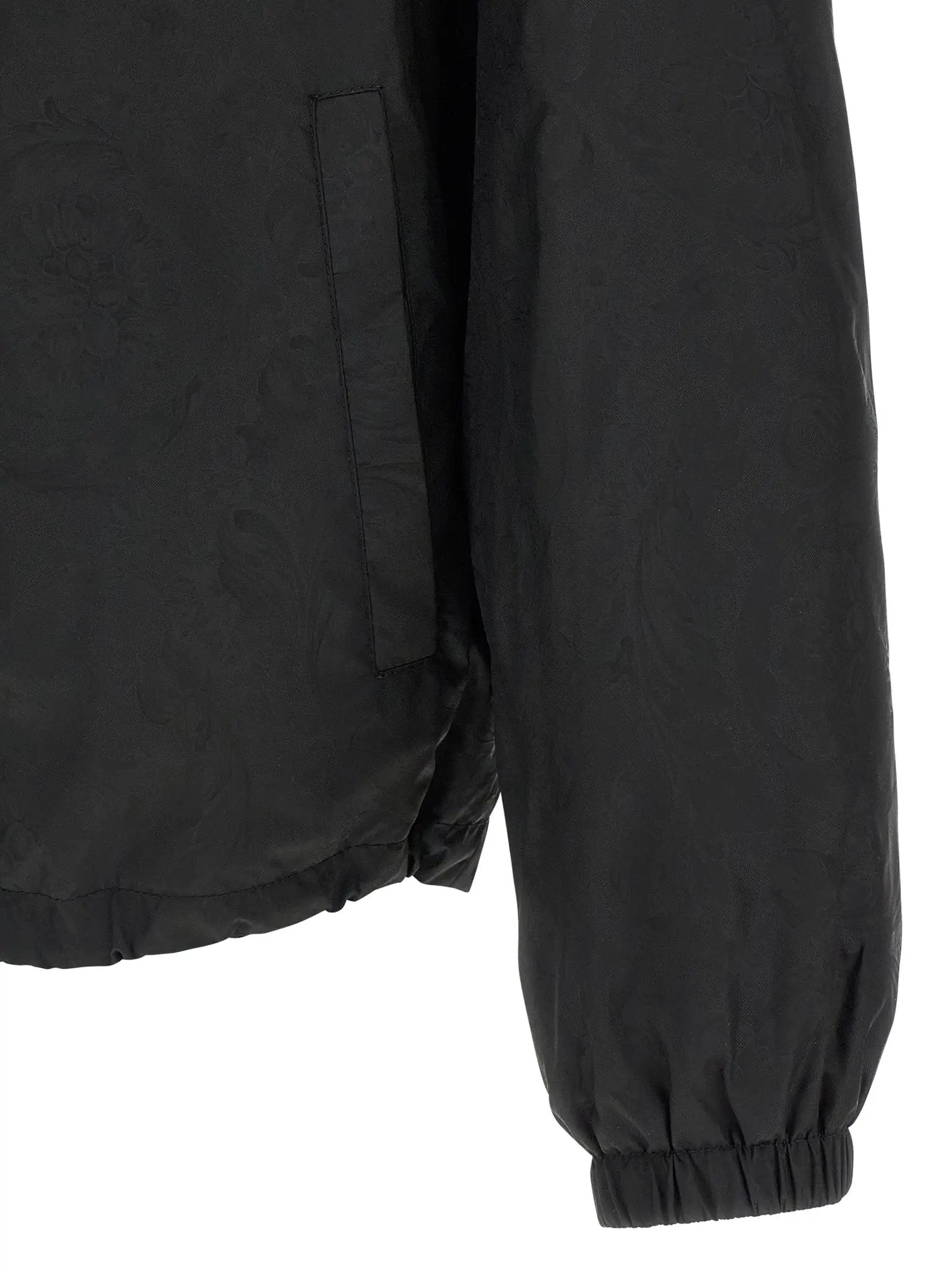 Versace Black Nylon Shell Jacket