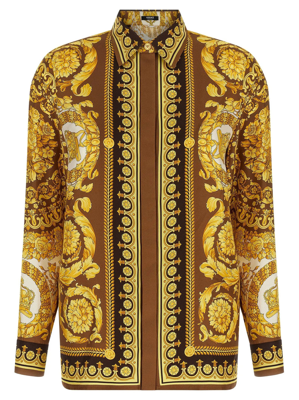 Versace Gold Silk Blouse