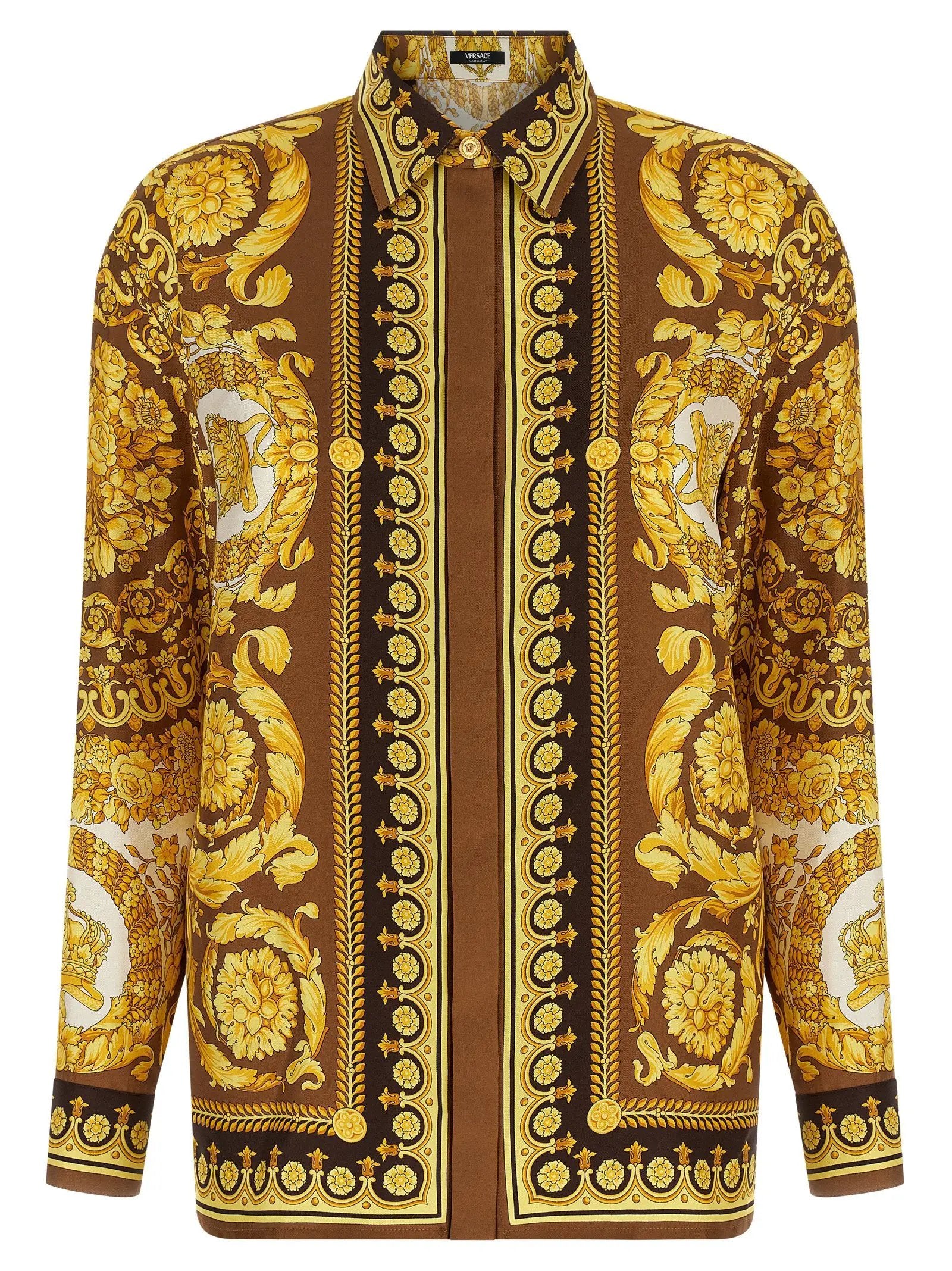 Versace Gold Silk Blouse