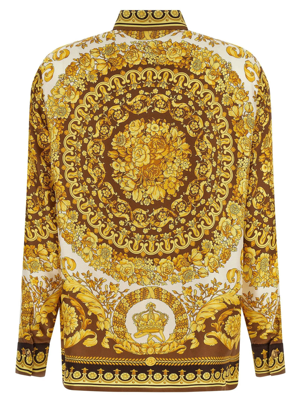 Versace Gold Silk Blouse