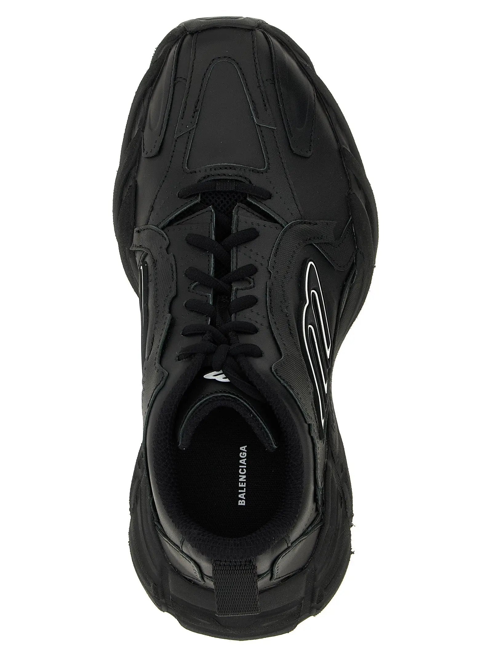Balenciaga Black Calfskin Athletic Sneakers