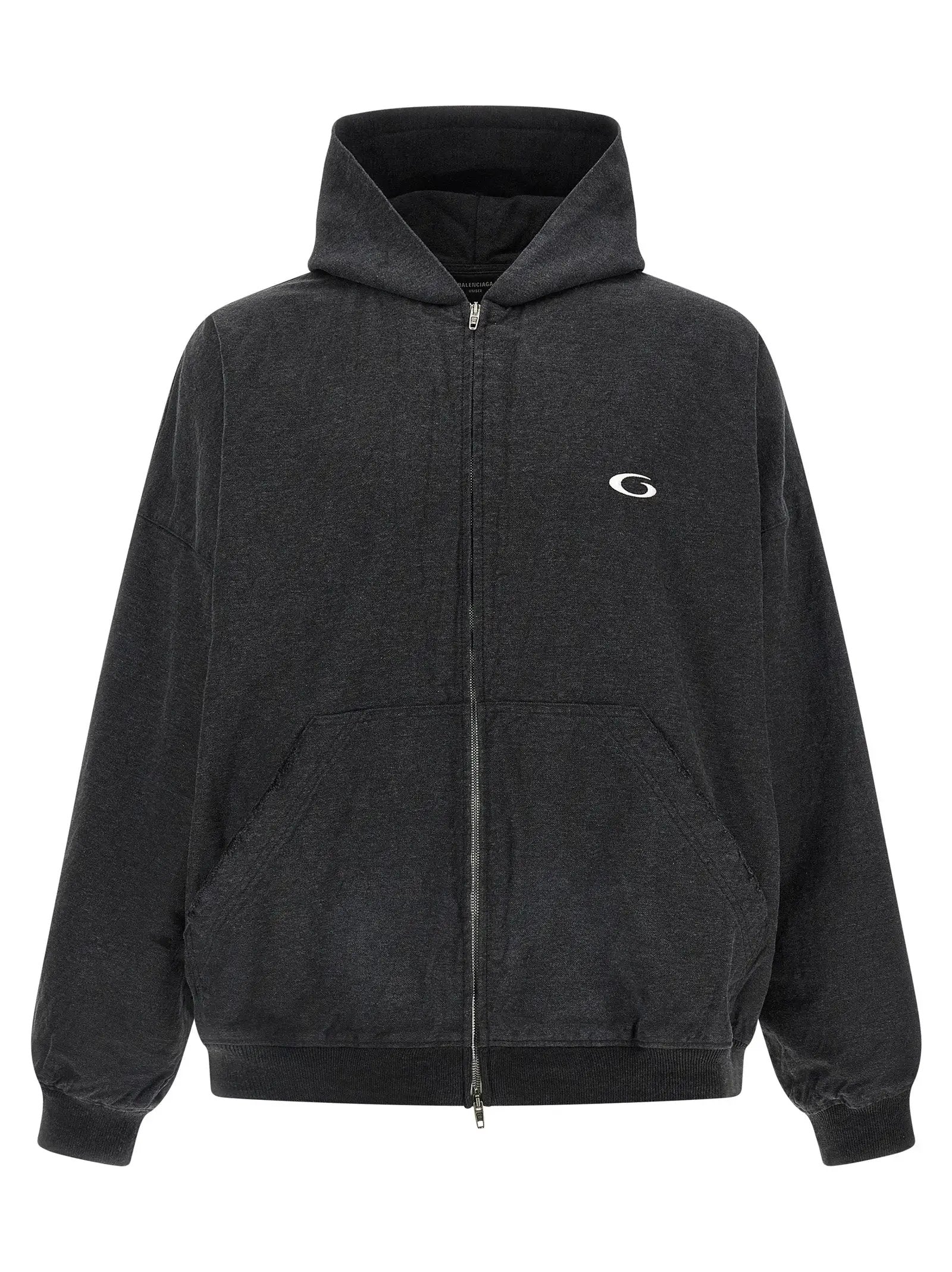 Balenciaga Gray Cotton Sweatshirt