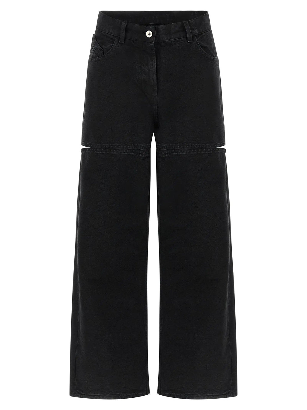 The Attico Black Cotton Jeans Denim