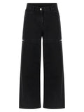 The Attico Black Cotton Jeans Denim