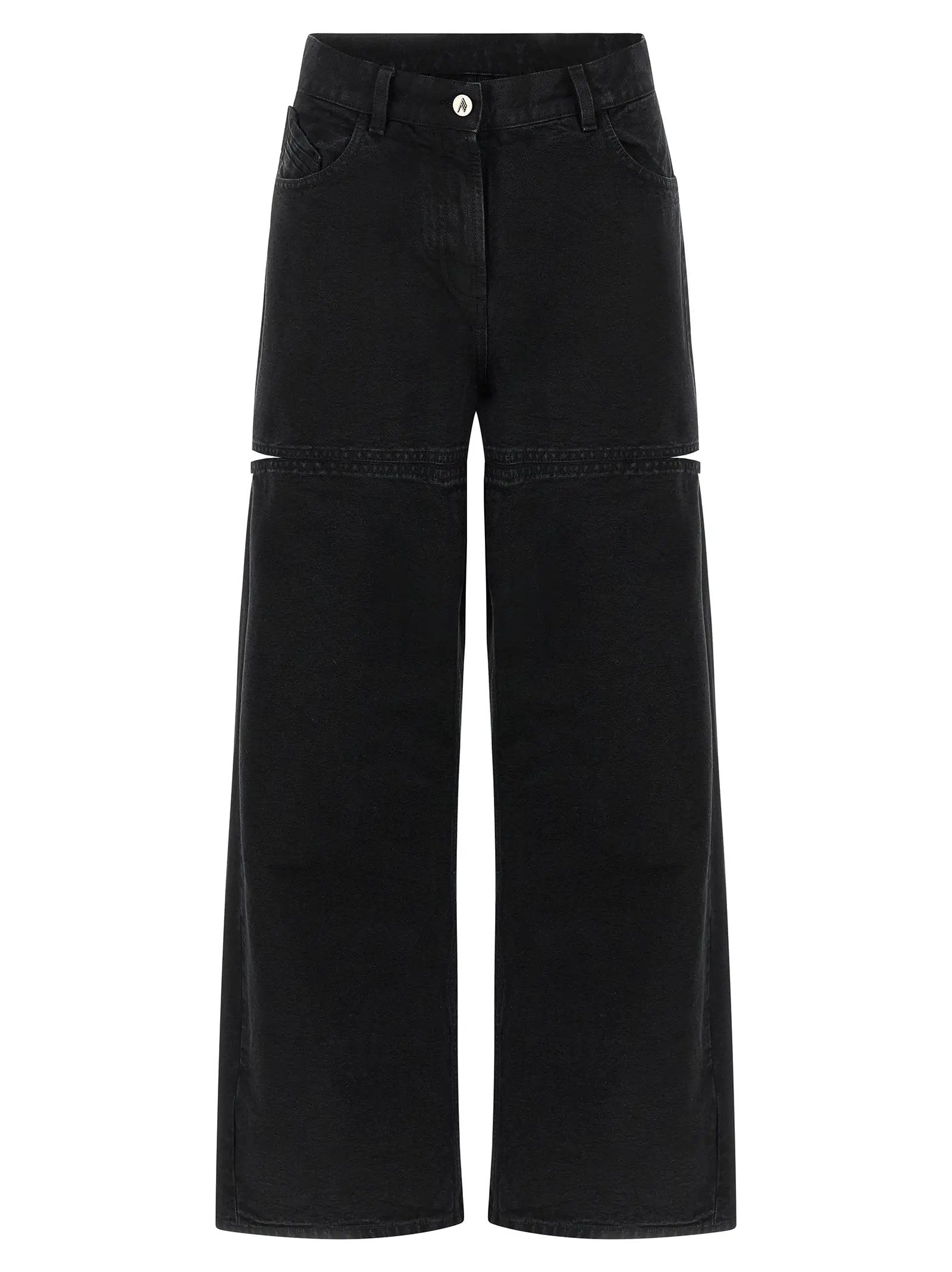 The Attico Black Cotton Jeans Denim
