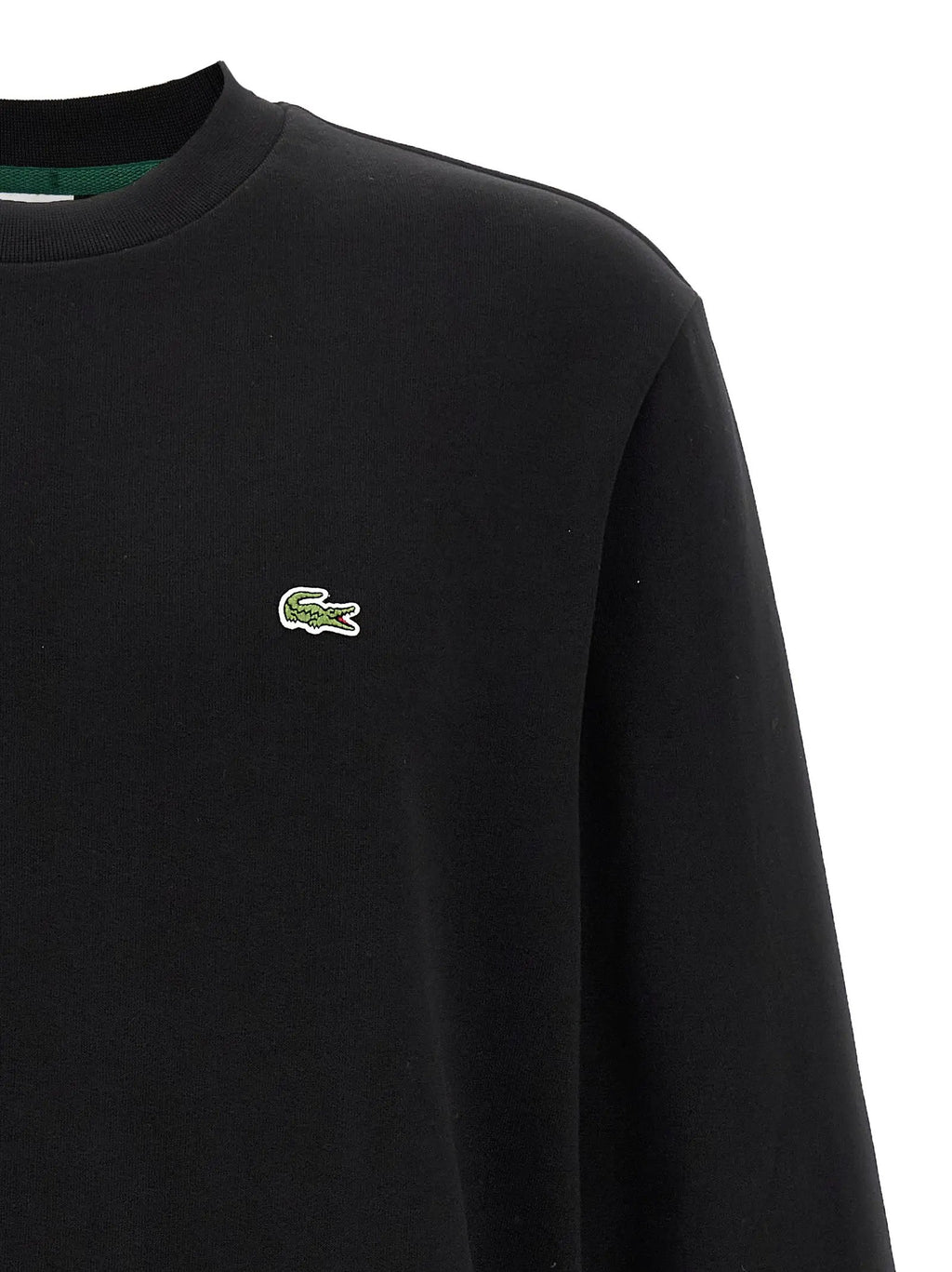 Lacoste Black Cotton Sweatshirt