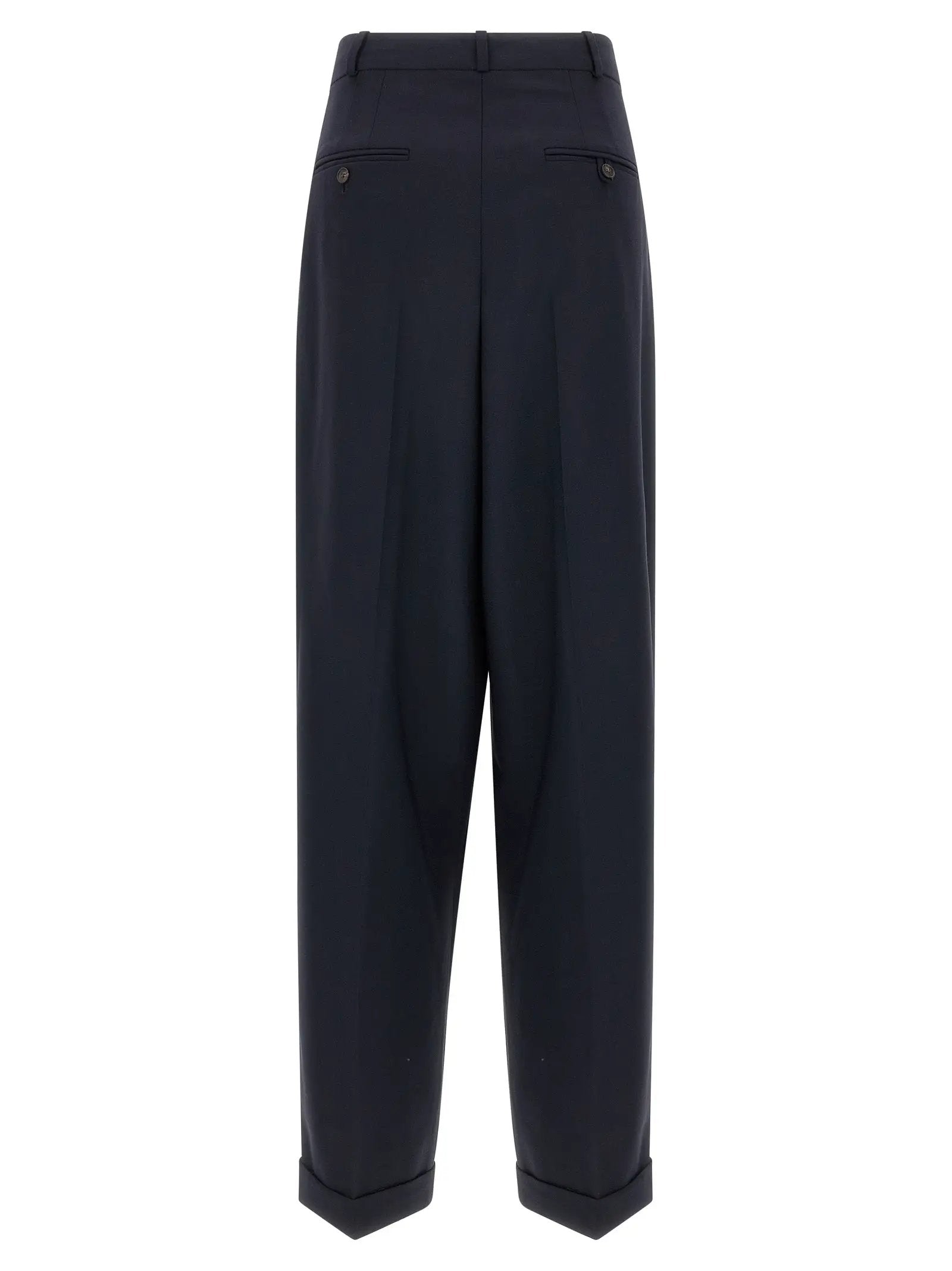 Polo Ralph Lauren Blue Wool Casual Pants