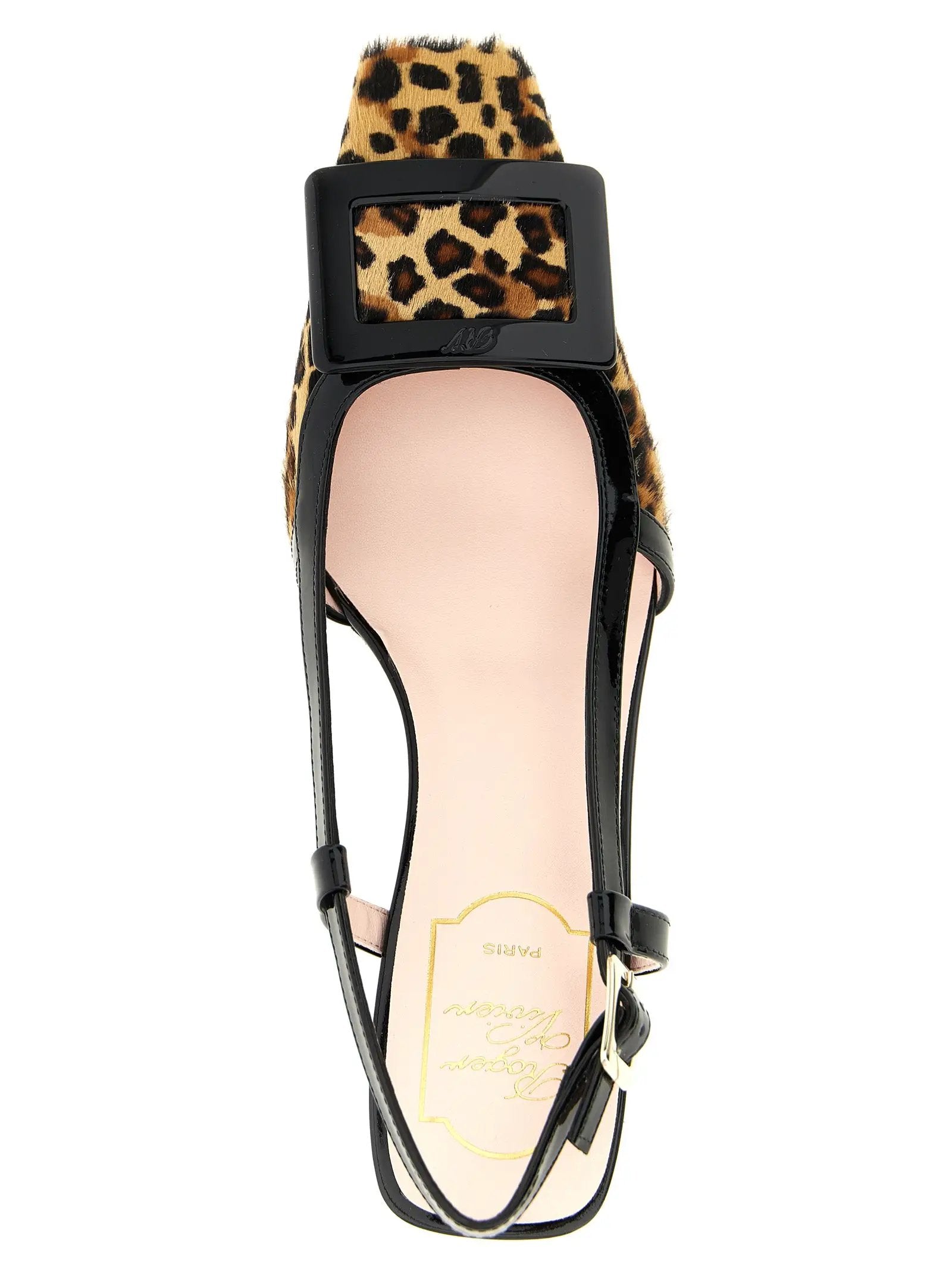 Roger Vivier Multicolor Calfskin Mid Heel Pumps