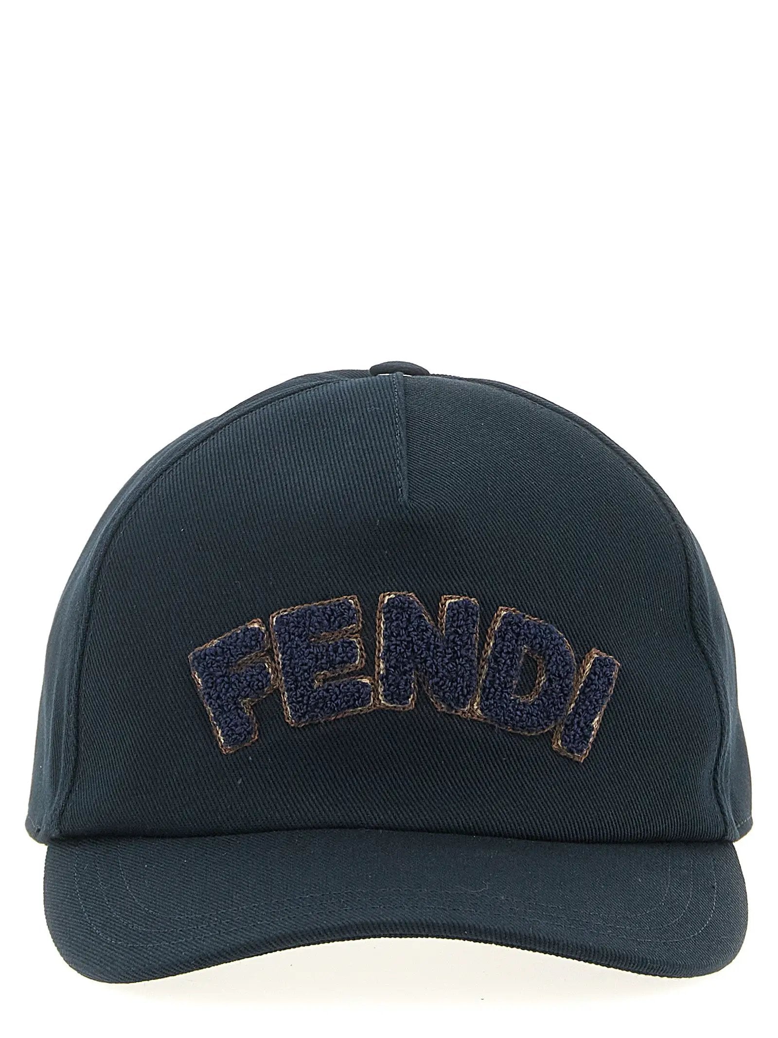Fendi Blue Cotton Cap (Baseball Hat)