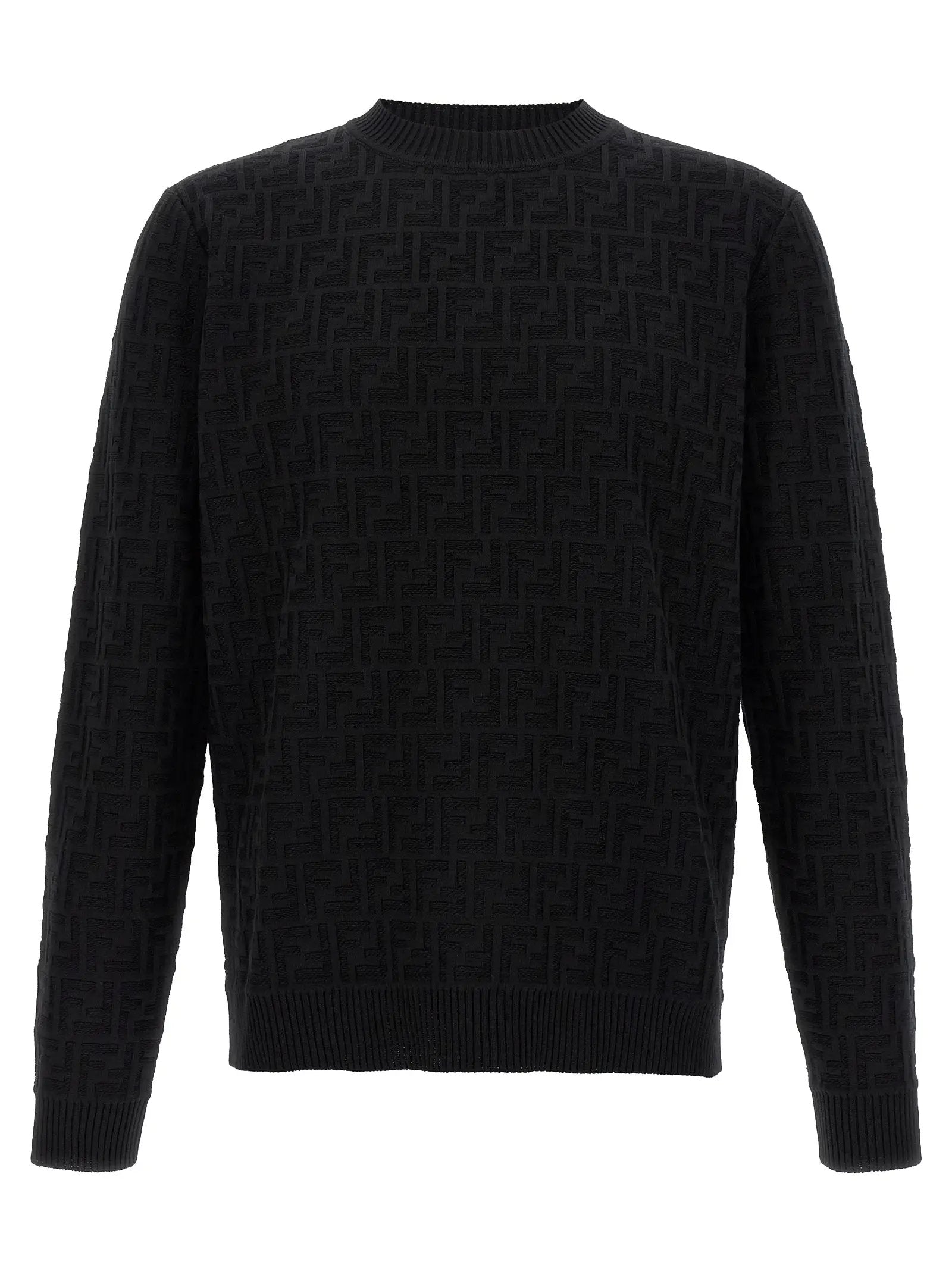 Fendi Black Cotton Cardigan