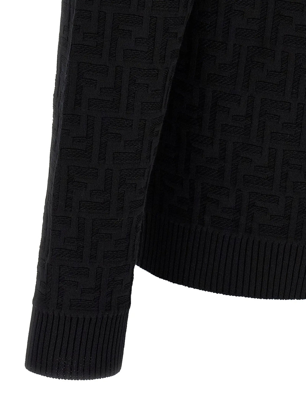 Fendi Black Cotton Cardigan