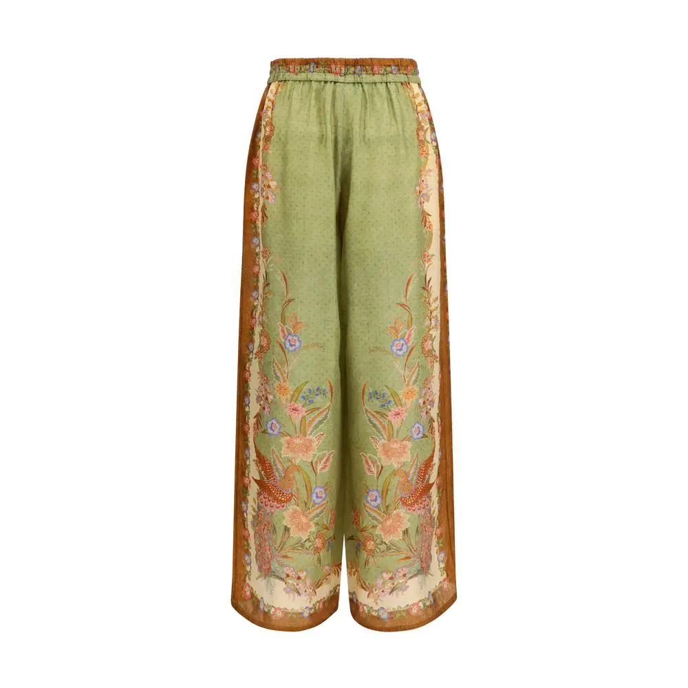 Zimmermann Multicolor Silk Casual Pants