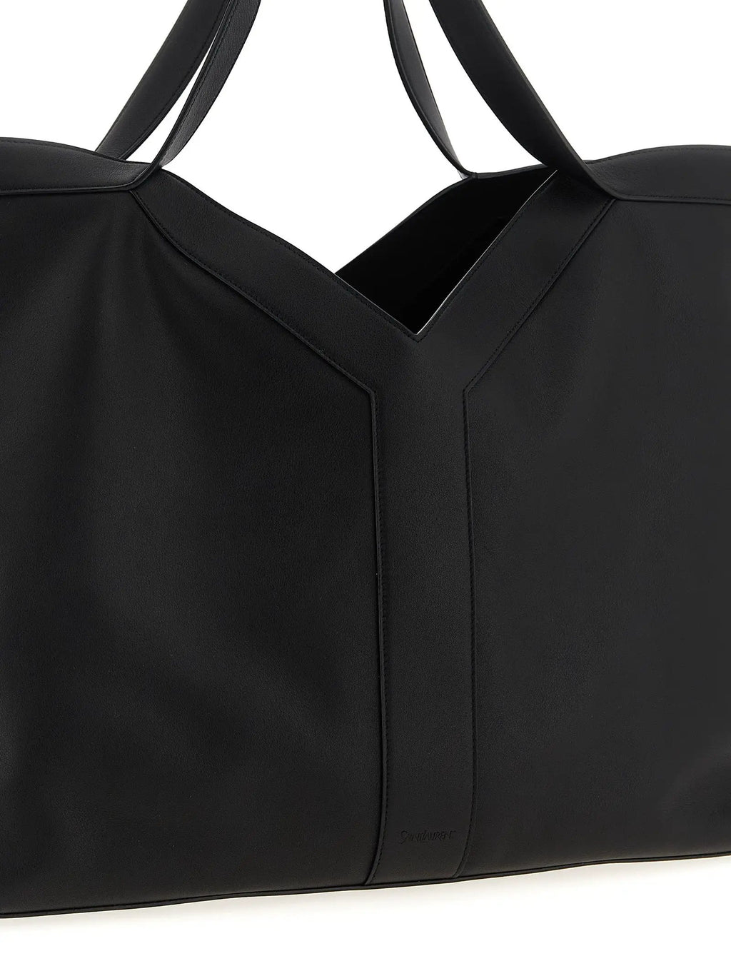 Saint Laurent Black Calfskin Tote Bag
