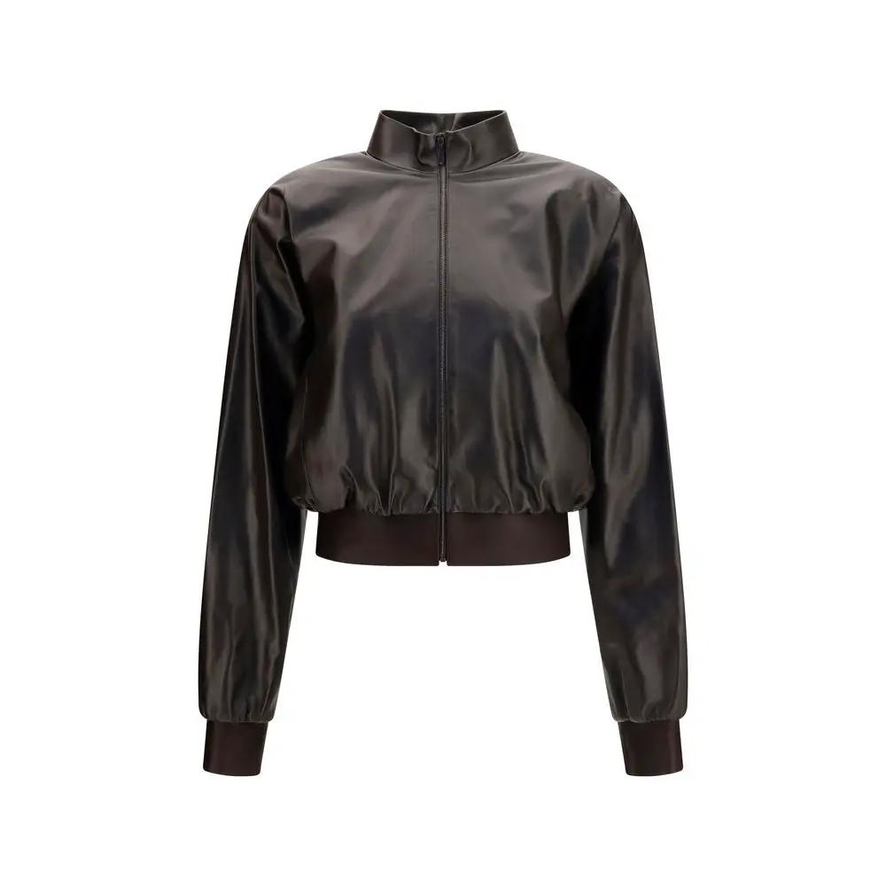 Gucci Brown Lamb Ovis Aries Aries Bomber