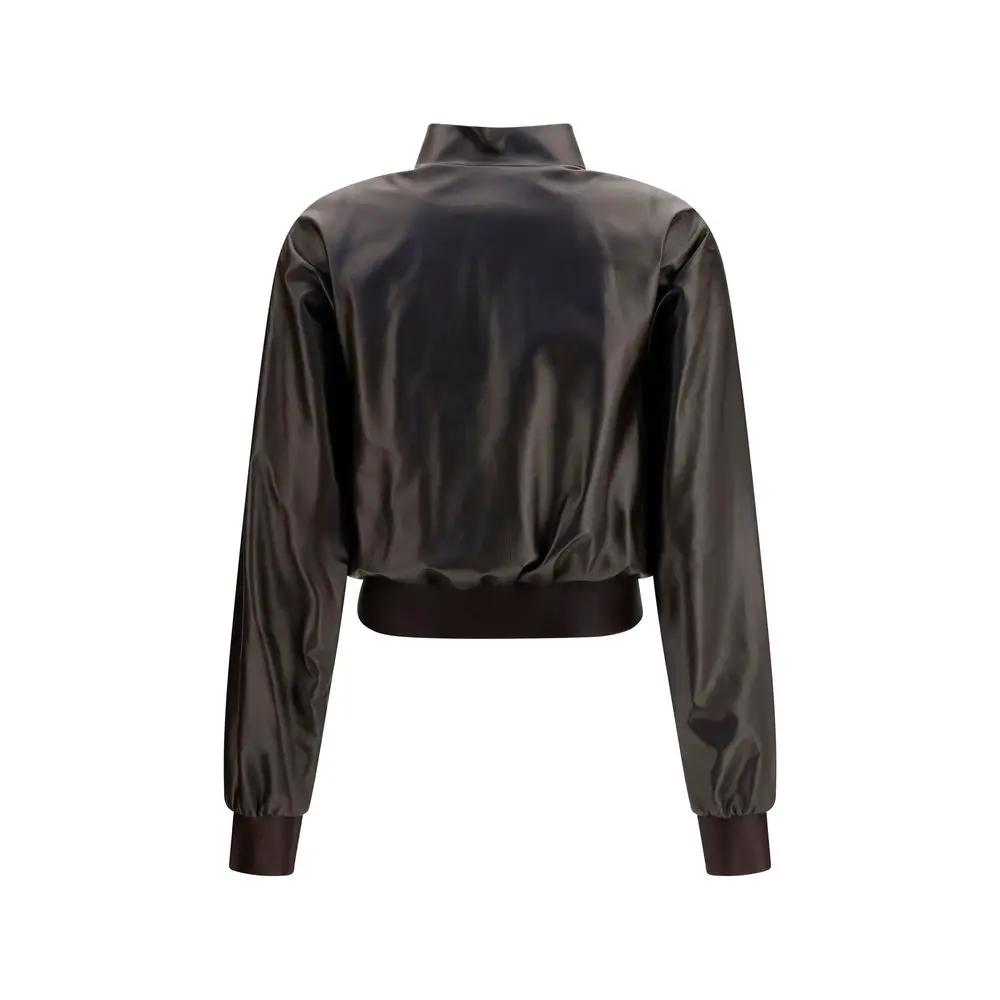 Gucci Brown Lamb Ovis Aries Aries Bomber