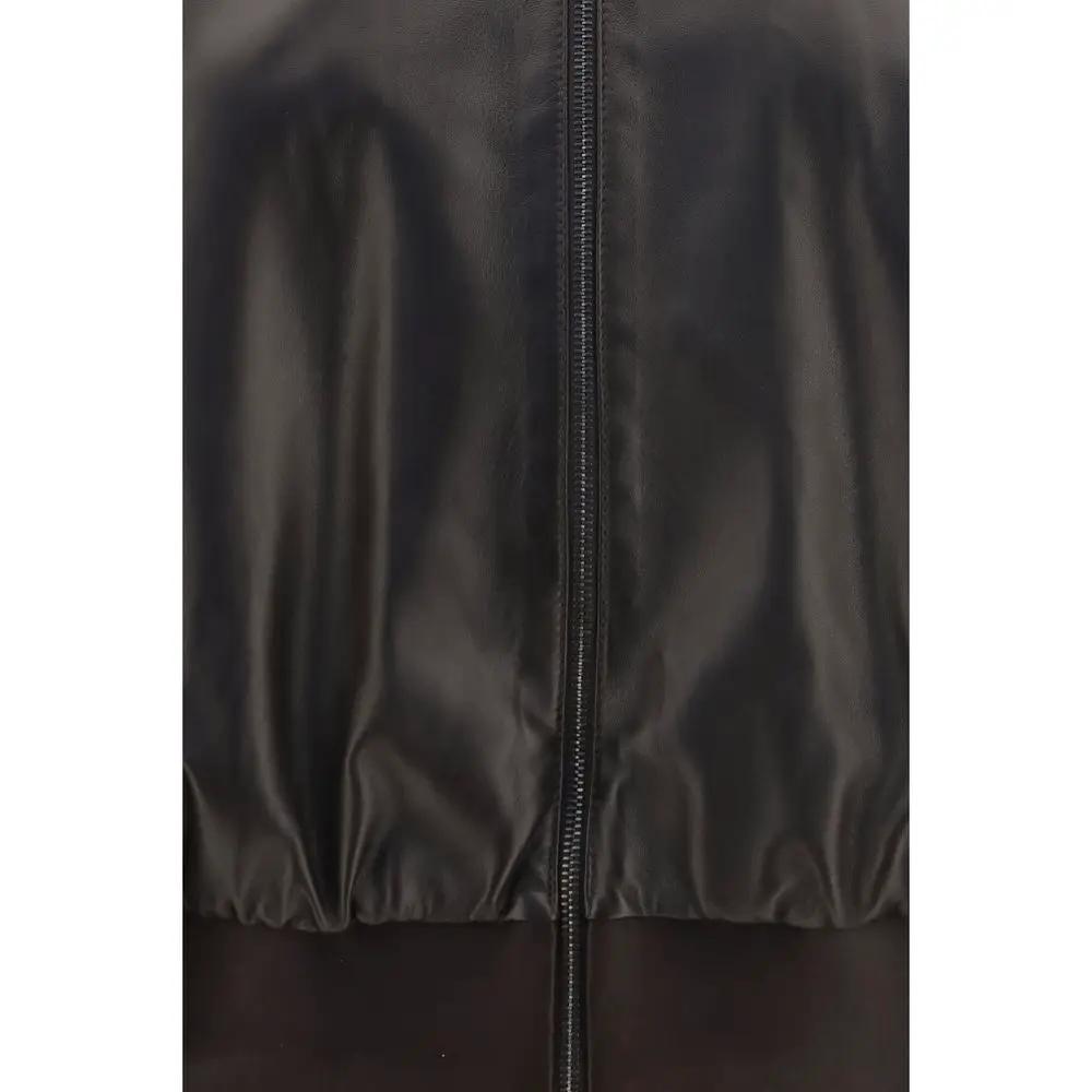 Gucci Brown Lamb Ovis Aries Aries Bomber