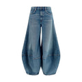 Agolde Blue Cotton Relaxed Fit Jeans