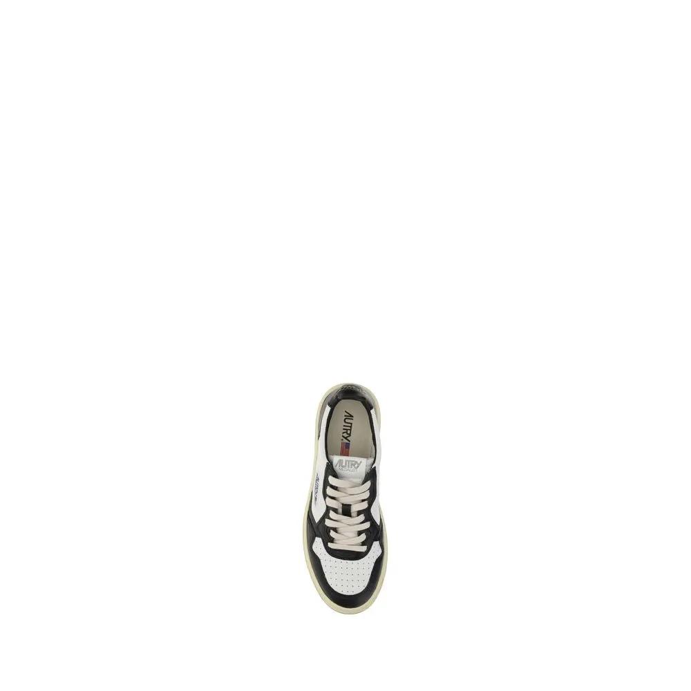 Autry White Calf Leather Bos Taurus Athletic Sneakers