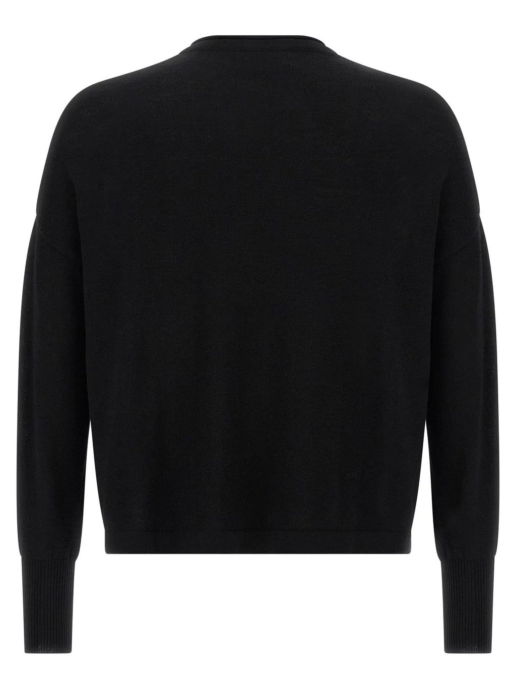 MA'RY'YA Black Virgin Wool Cardigan