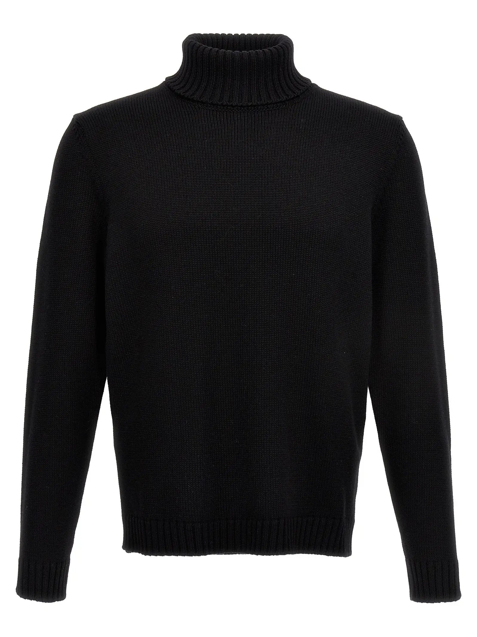 ZANONE Black Virgin Wool Cardigan