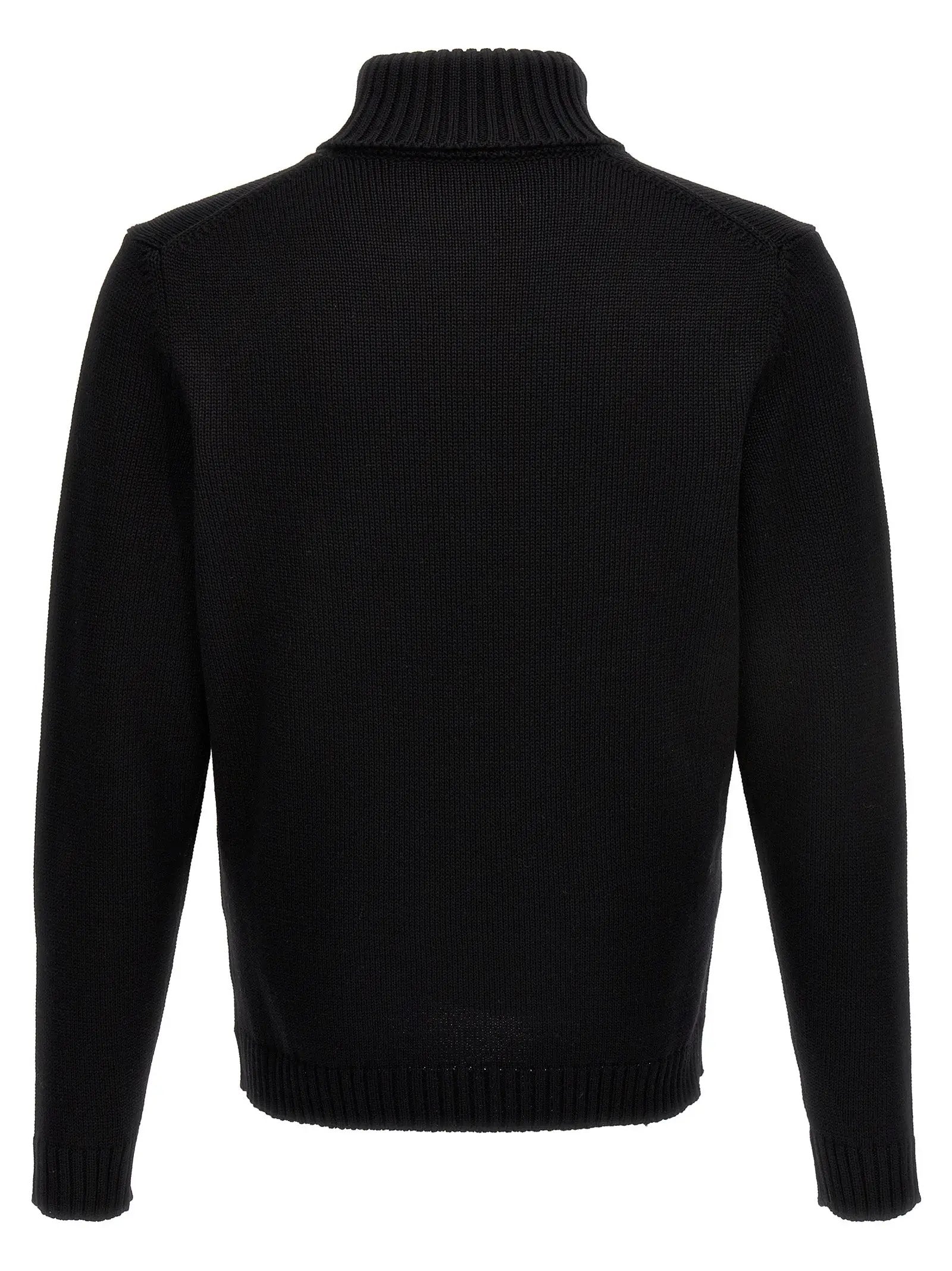 ZANONE Black Virgin Wool Cardigan
