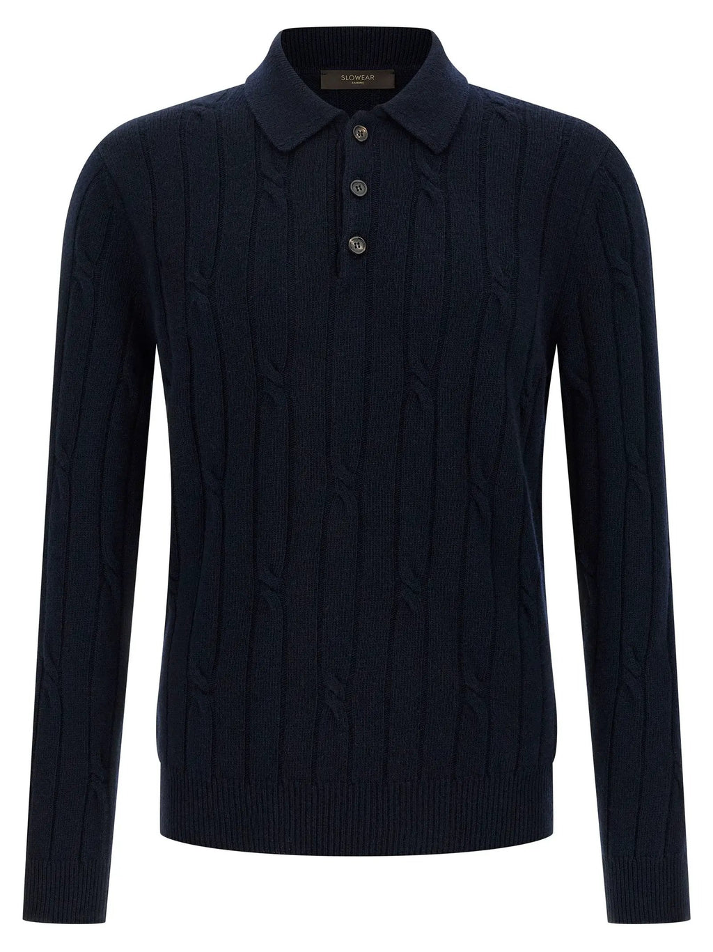 ZANONE Blue Virgin Wool Polo Shirt