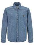 Ami Paris Blue Cotton Blouse