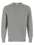 MA'RY'YA Gray Virgin Wool Cardigan