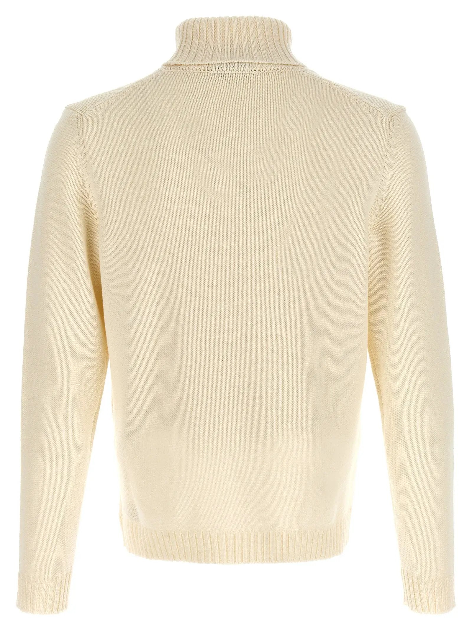ZANONE White Virgin Wool Cardigan