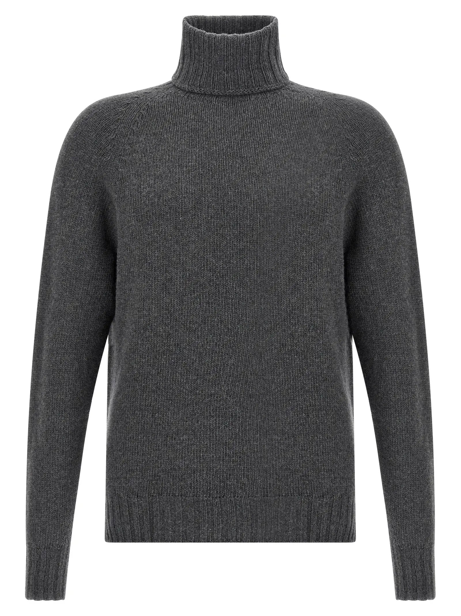 MA'RY'YA Gray Virgin Wool Cardigan