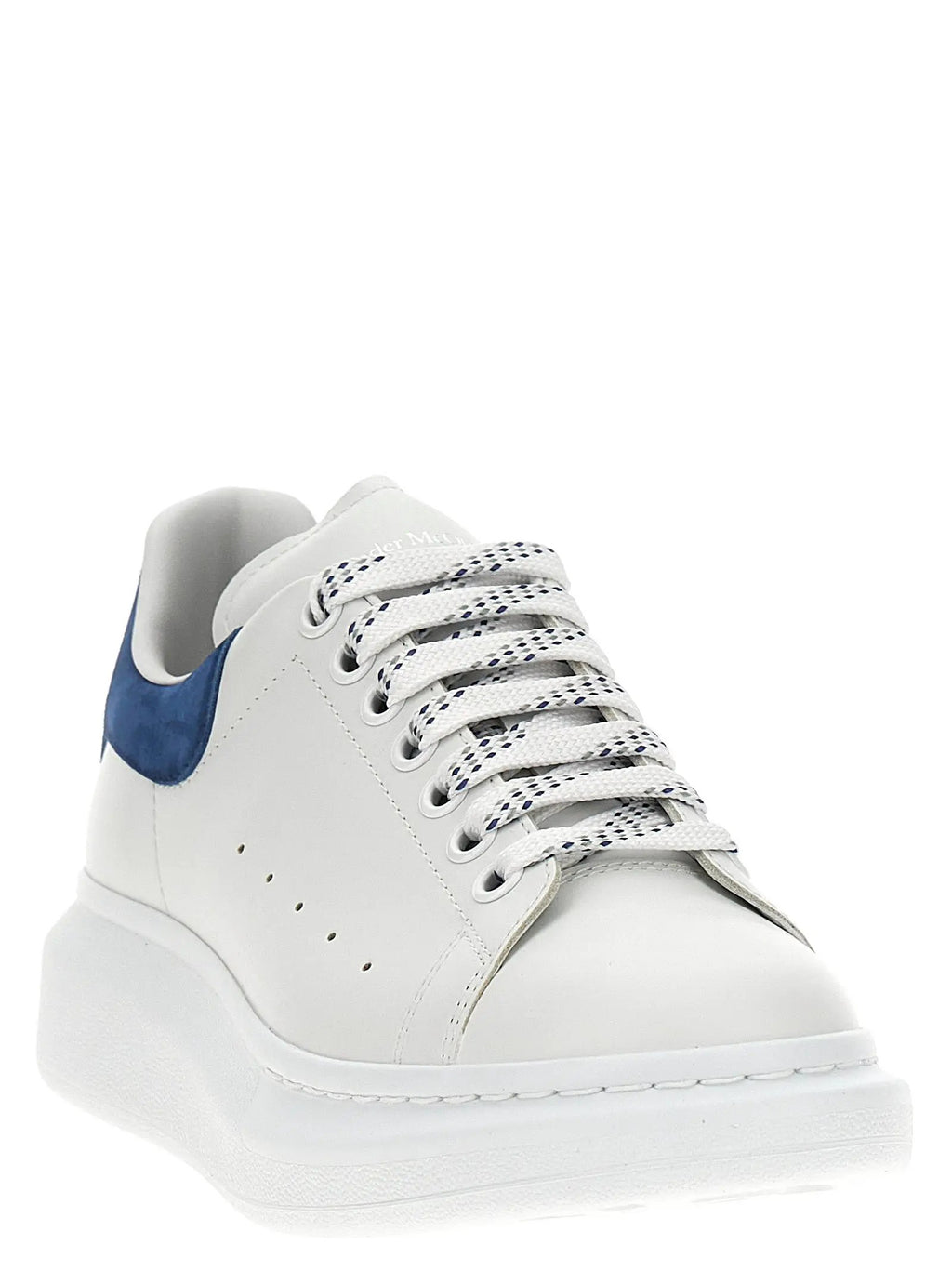 Alexander McQueen Blue Calfskin Chunky Sneakers