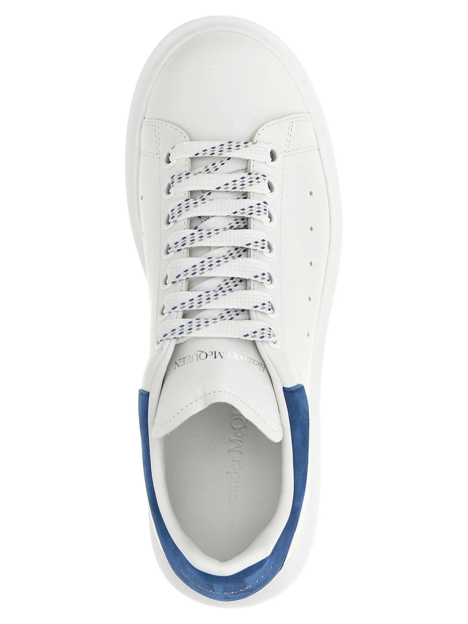 Alexander McQueen Blue Calfskin Chunky Sneakers