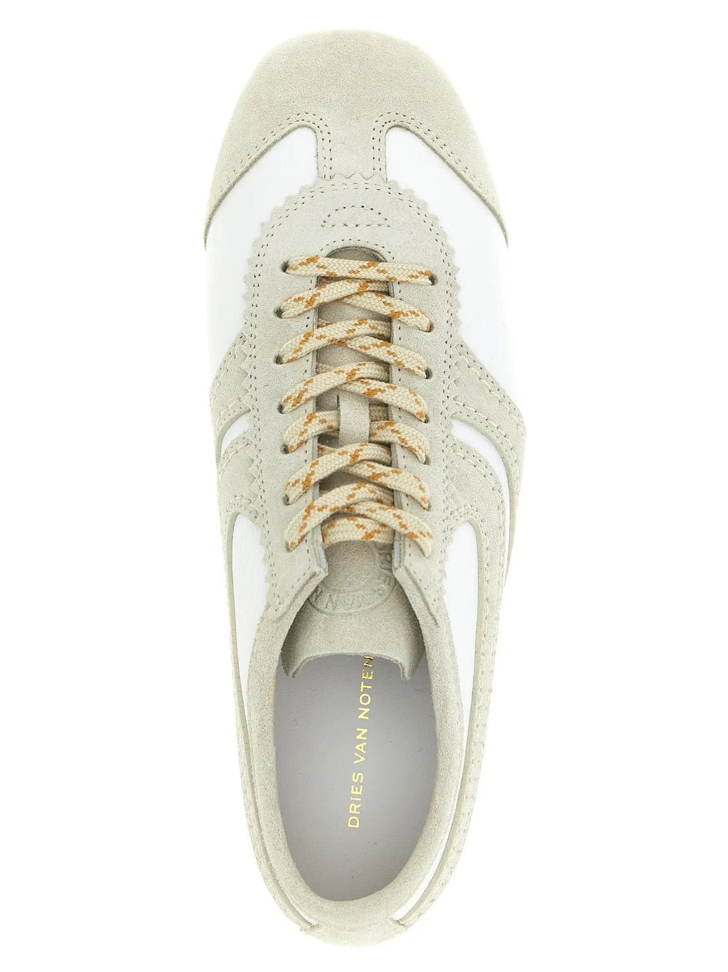 Dries Van Noten Gray Calfskin Sneakers