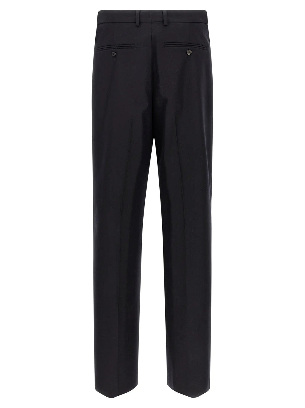 Dries Van Noten Blue Wool Dress Pants