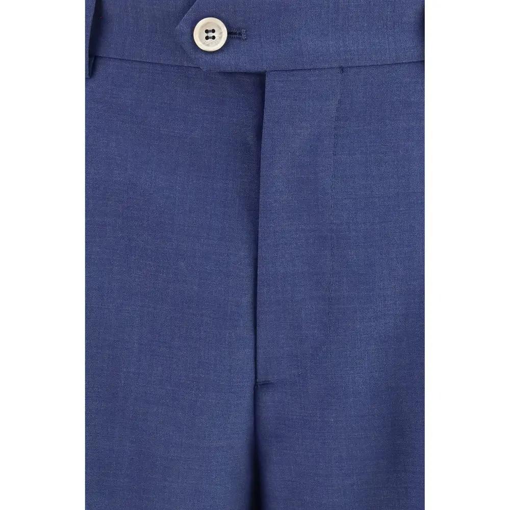Brunello Cucinelli Blue Wool Oves Aries Two-Piece Suit