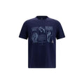 Brunello Cucinelli Blue Cotton T-Shirt
