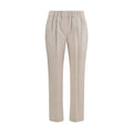 Brunello Cucinelli Beige Cotton Casual Pants