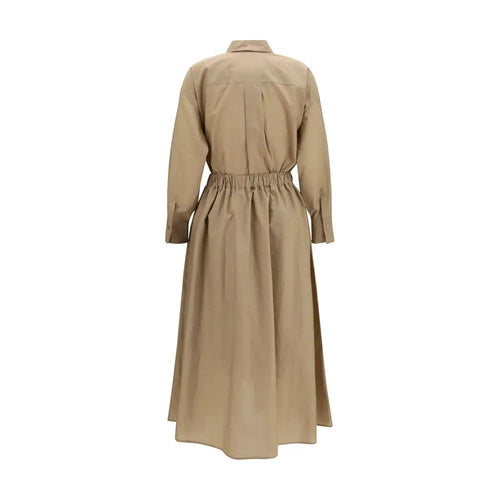 Robe décontractée en coton beige Brunello Cucinelli