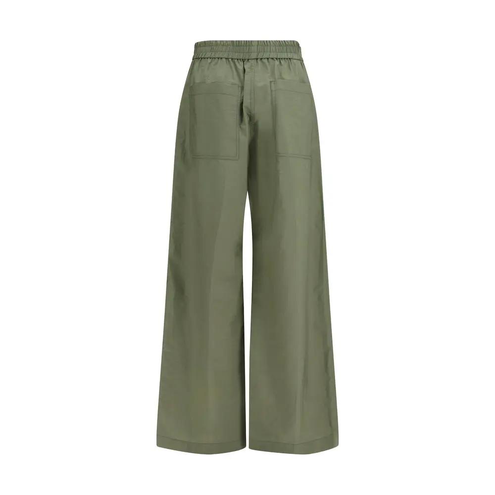 Brunello Cucinelli Bicolor Cotton Casual Pants